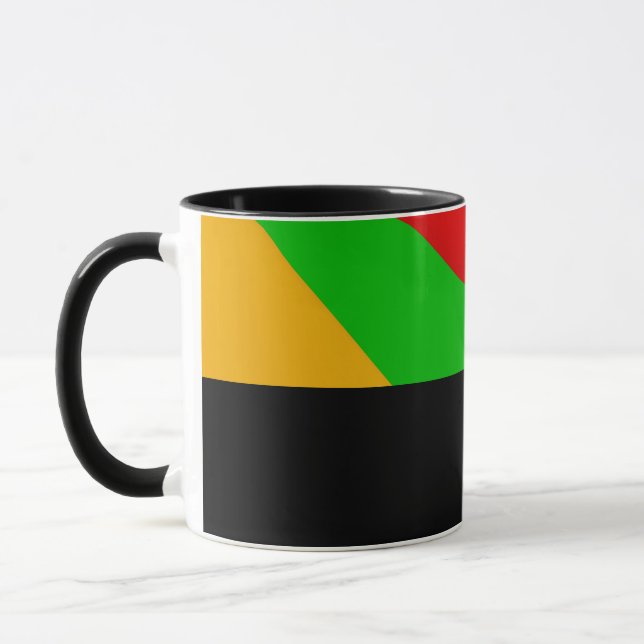 D09 - Tasse avec motif coloré en éventail (Gauche)