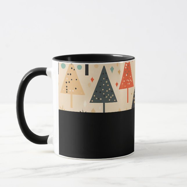 D11 - Tasse avec des arbres abstraits (Gauche)