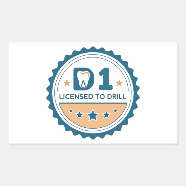  D1 to DDS Dental Student Sticker (Devant)