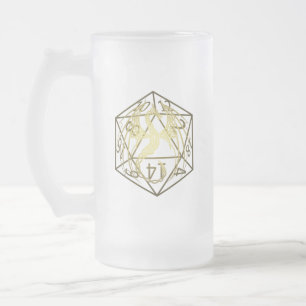 D20 Dragon celtique MDN Mug givré