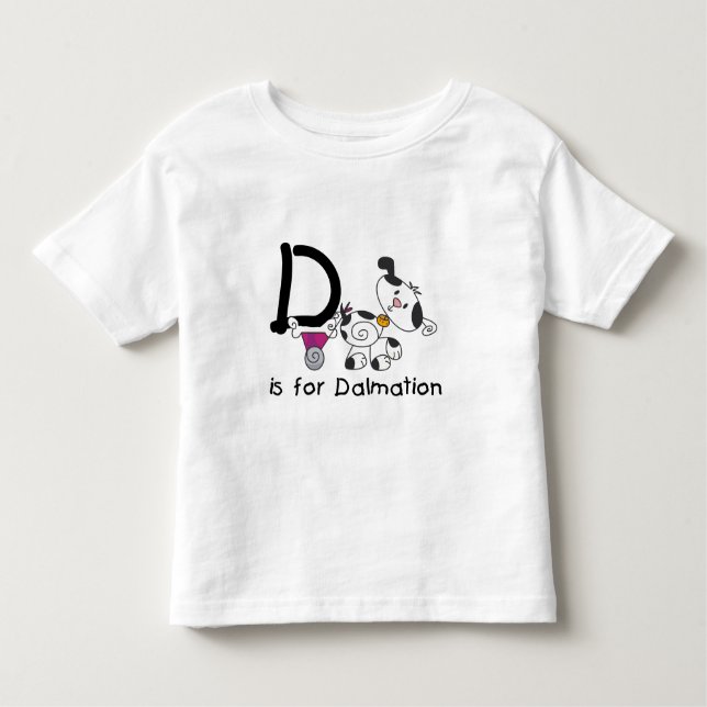 D est pour le T-shirts et les cadeaux de Dalmation (Devant)