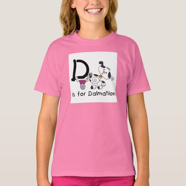 D est pour le T-shirts et les cadeaux de Dalmation (Devant)