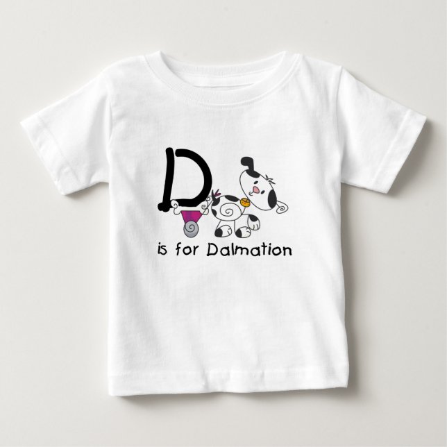 D est pour le T-shirts et les cadeaux de Dalmation (Devant)