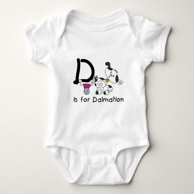 D est pour les T-shirts et cadeaux Dalmation (Devant)