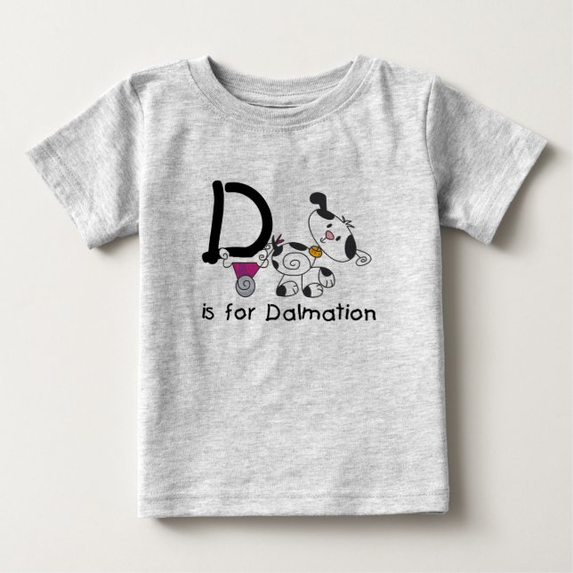 D est pour les T-shirts et cadeaux Dalmation (Devant)