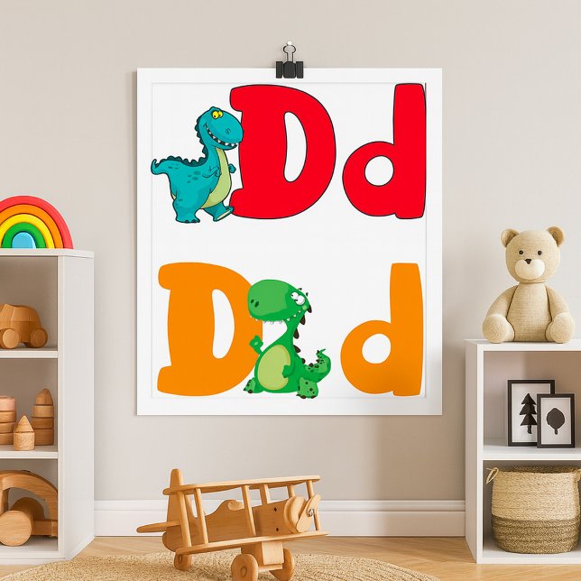 D For Dinosaur Poster (Créateur téléchargé)