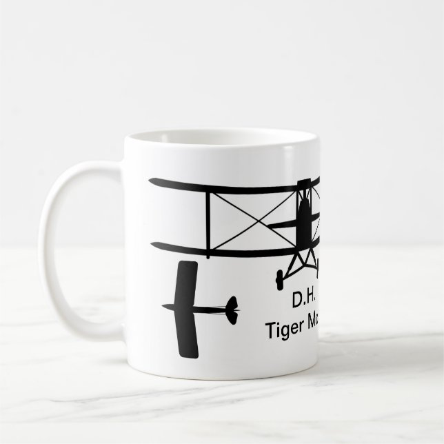 D.H. Tiger Moth Silhouette Mug (Gauche)