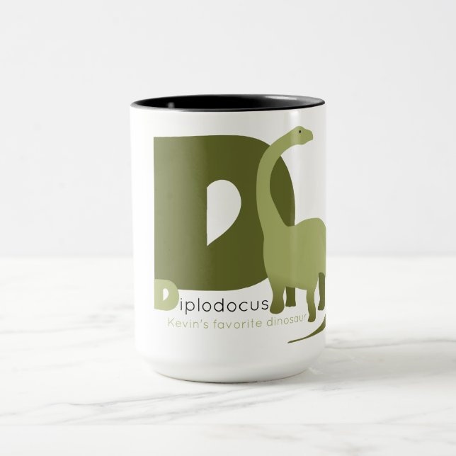D like Diplodocus Mug (Centre)