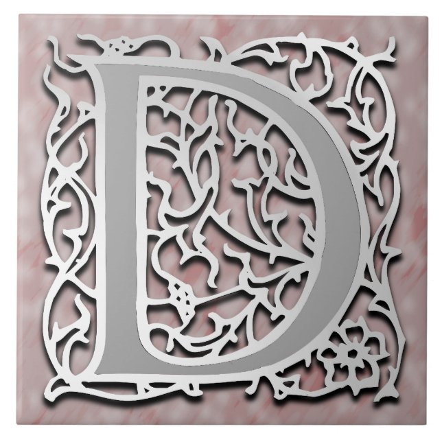 D Monogramme "Pierre d'Argent" Carreaux de céramiq (Devant)