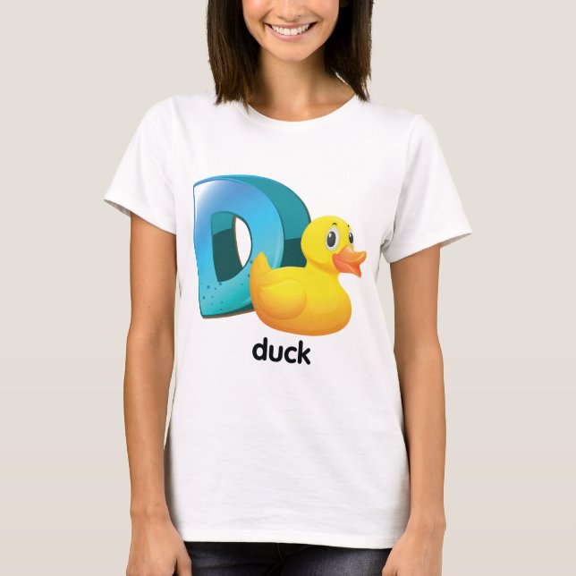 D Pour Les T-shirts Des Filles De Canards (Devant)