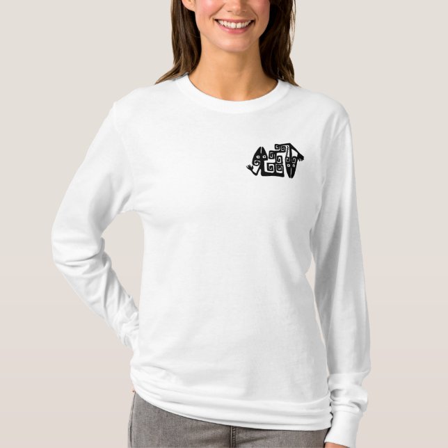 D sweat à capuche motif mexicain ancien (Devant)