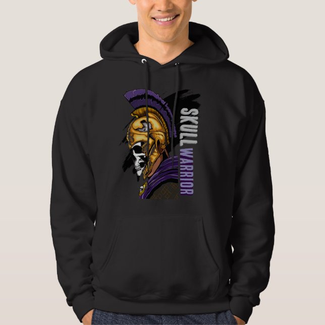 D sweat à capuche Skull Warrior  (Devant)