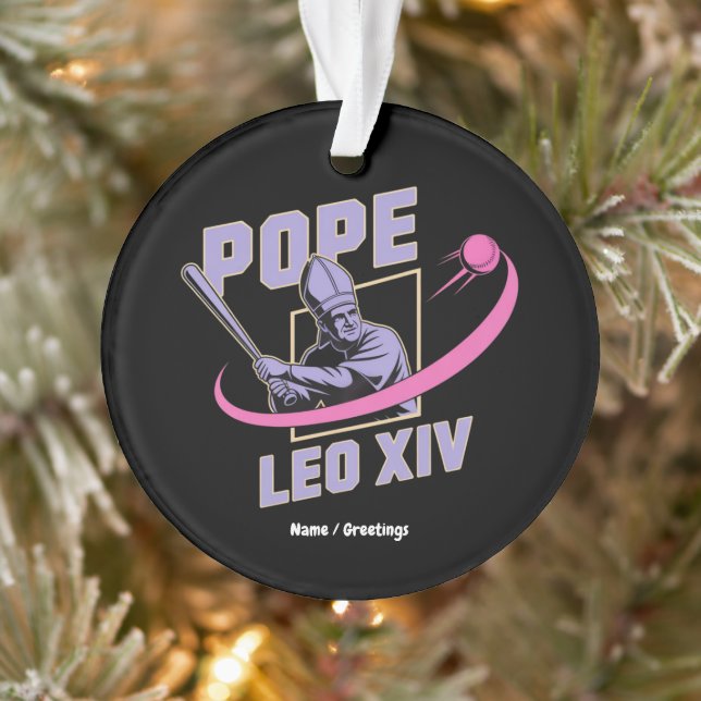 Da Pope Leo XIV Conception Baseball Foi Rencontre  (Arbre)