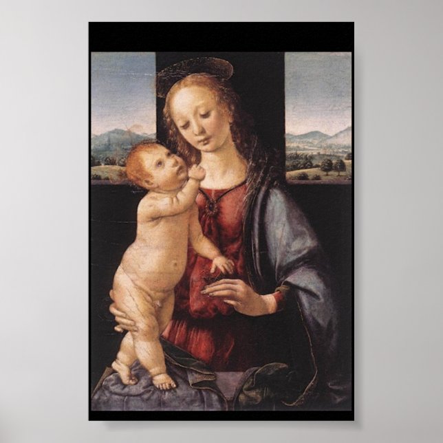 DA VINCI MADONNA AND CHILD POSTER (Devant)