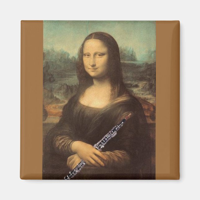 Da Vinci, Mona Lisa et Oboe Magnet (Devant)