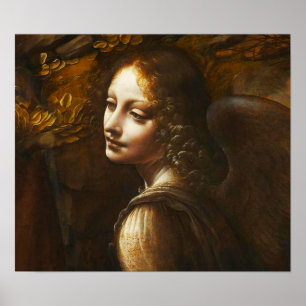 Da Vinci Vierge des Rochers Ange Poster