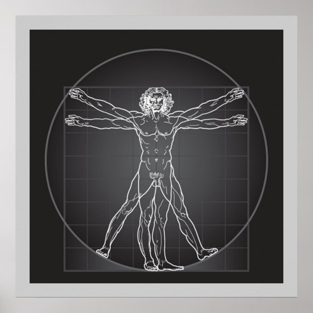 da vinci vitruvian man  poster FROM 14.95 (Devant)
