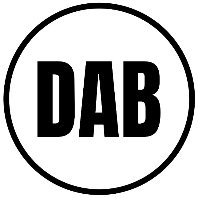 DAB - Sticker rond classique de Daytona Beach (Créateur téléchargé)