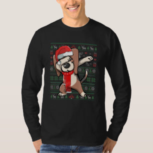 Dabbing Beagle Ugly Christmas Sweat Funny Party