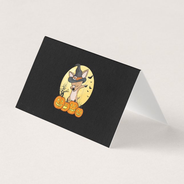 Dabbing Chihuahua Danse Dab Chien Drôle Halloween (Front)