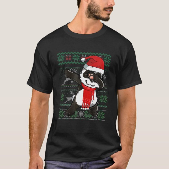Dabbing Panda laid Sweat de Noël Funny Party C (Devant)