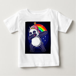 Dabbing Panda Rainbow Vibes" T-shirt bébé & enfant