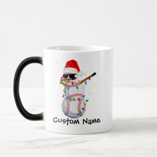 Dabbing Père Noël Snowman Baseball Christmas Mug
