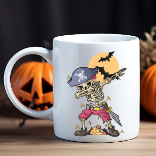 Dabbing Skeleton Drôle café Mug