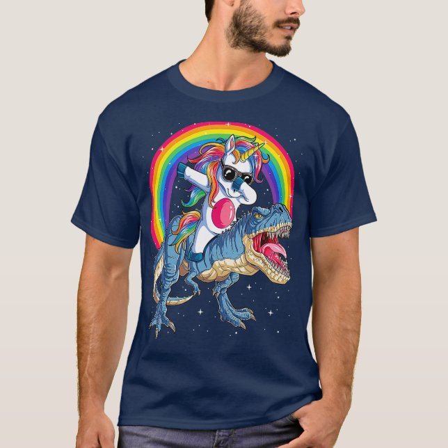 Dabbing Unicorn Dinosaur T-shirt T-shirt Enfants G (Devant)