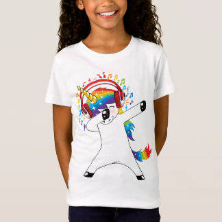 Dabbing Unicorn écoute de la musique - T-shirt Uni