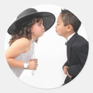 D'abord autocollants de baiser