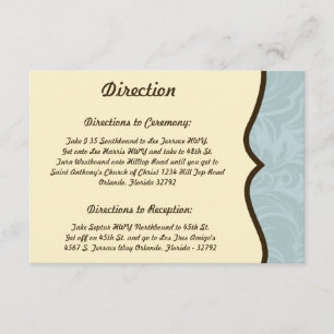 D'accompagnement 3,5 x 5 Carte de direction Moustache Vous une ques