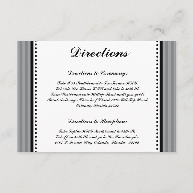 D'accompagnement 3,5 x 5 Direction Carte Brise-gris d'olive noire (Devant)
