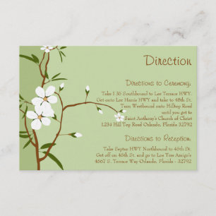 D'accompagnement 3,5 x 5 Direction Carte Fleurs de bois de chien