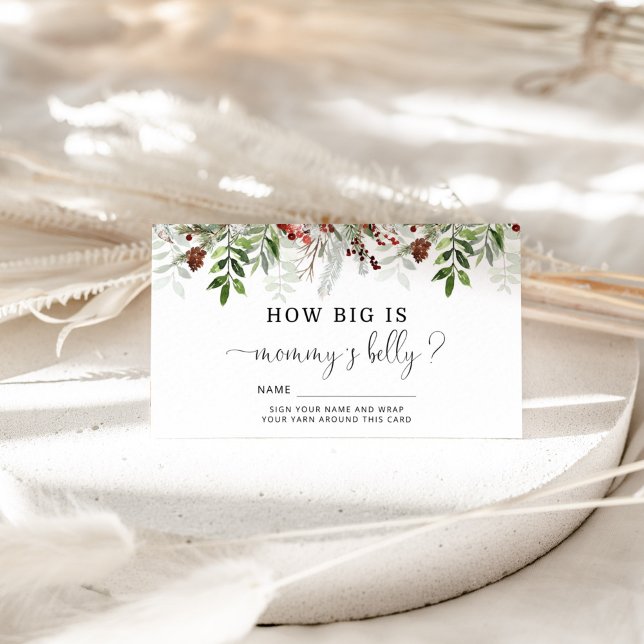 D'accompagnement À feuillage persistant la taille de la carte de bo (Créateur téléchargé)