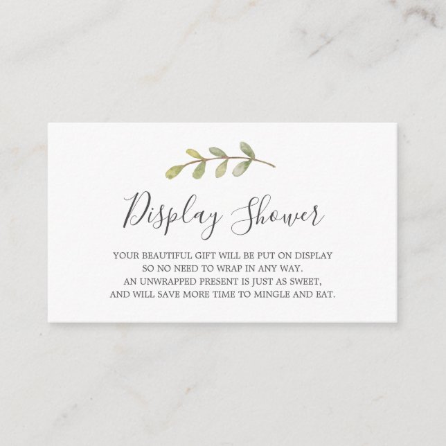 D'accompagnement Afficher la carte d'insertion de Baby shower (Devant)