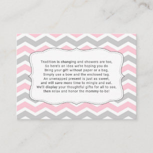 D'accompagnement Afficher la carte d'insertion de baby shower fille