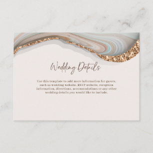D'accompagnement Agate Stone Marbre Détails Carte de boîtier