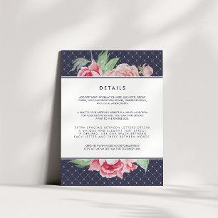 D'accompagnement Antique Peony Mariage Détails de la carte