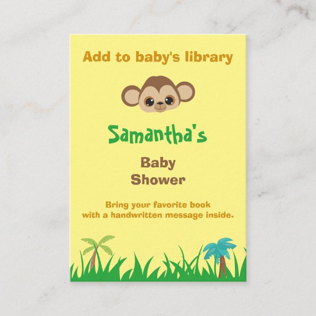 D'accompagnement Apportez un livre pour bébé safari carte de boîtie (Devant)