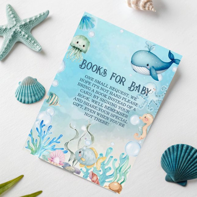 D'accompagnement Apportez un livre sous la carte Baby shower bleu m (Créateur téléchargé)