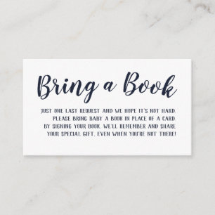 D'accompagnement Apportez une carte de Baby shower de livre