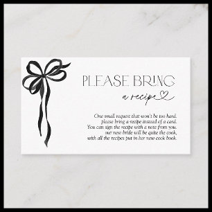 D'accompagnement Apportez Une Carte De Bow Bow Noire À Recette