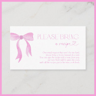D'accompagnement Apportez Une Carte De Bow Bow Rose Recette