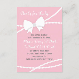 D'accompagnement Apportez Une Carte De Livre, Baby shower, Rose, Gr