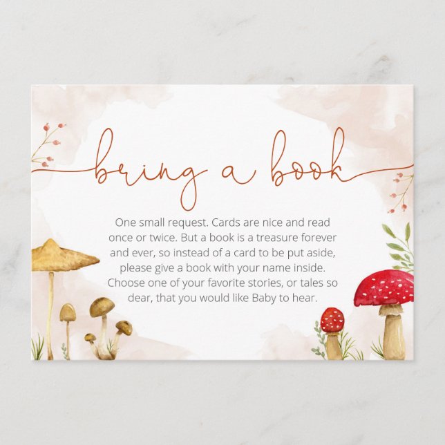 D'accompagnement Apportez une carte de livre pour le baby shower, t (Devant)