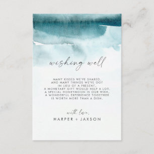 D'accompagnement Aquarelle moderne Carte de bien-être de Mariage