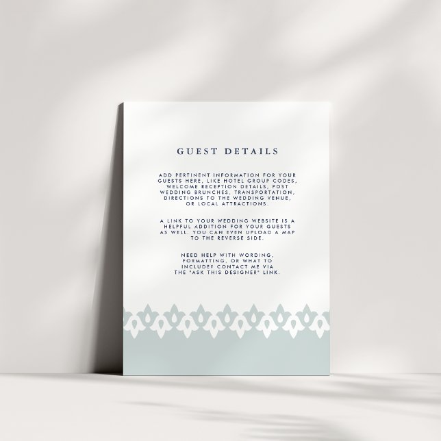 D'accompagnement Arabesque Mariage - Carte de détails | Mist (Créateur téléchargé)