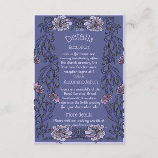 D'accompagnement Art Nouveau floral - Carte d'enveloppe