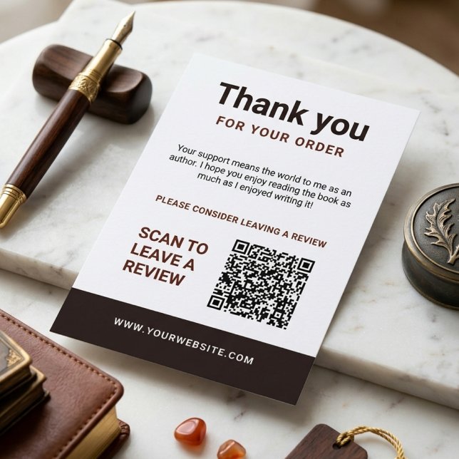 D'accompagnement Auteur Merci Carte à insérer Demande de critique d (Créateur téléchargé)